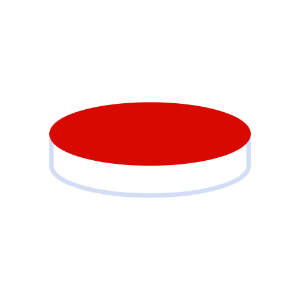 Picture of Septa N 8, Silicone/PTFE, White/red, 1.3 mm, 45° shore A 70248 
