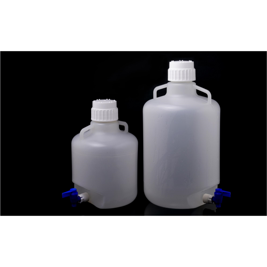 10 L Carboy, Autoclavable, with Handle, with Tap, Non-Sterile, Each, 789001