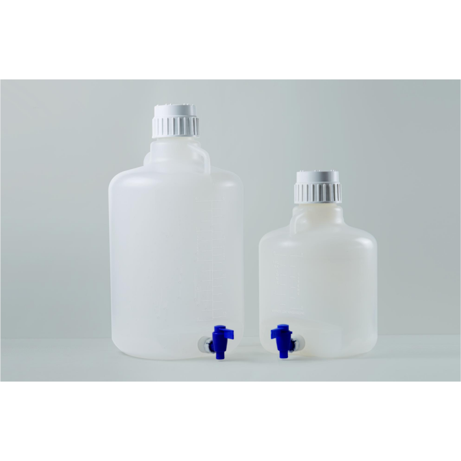 20 L Carboy, Autoclavable, with Handle, with Tap, Non-Sterile, Each, 789101
