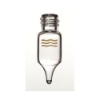 Picture of 1.1ml Screw Top Vial, Tapered, Clear, Gold Grade, 5x pk100, MS1.1STVG